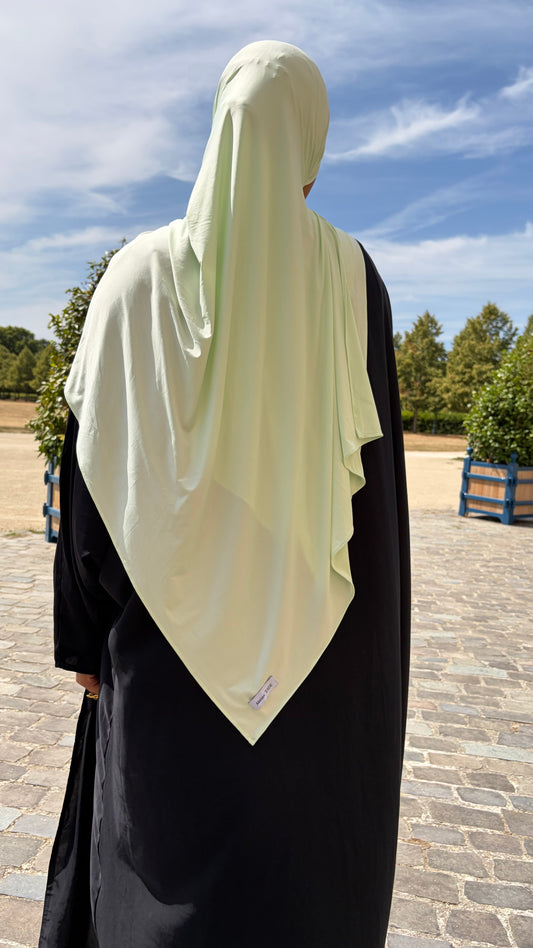 Voile Jersey Liquide - Vert Aqua