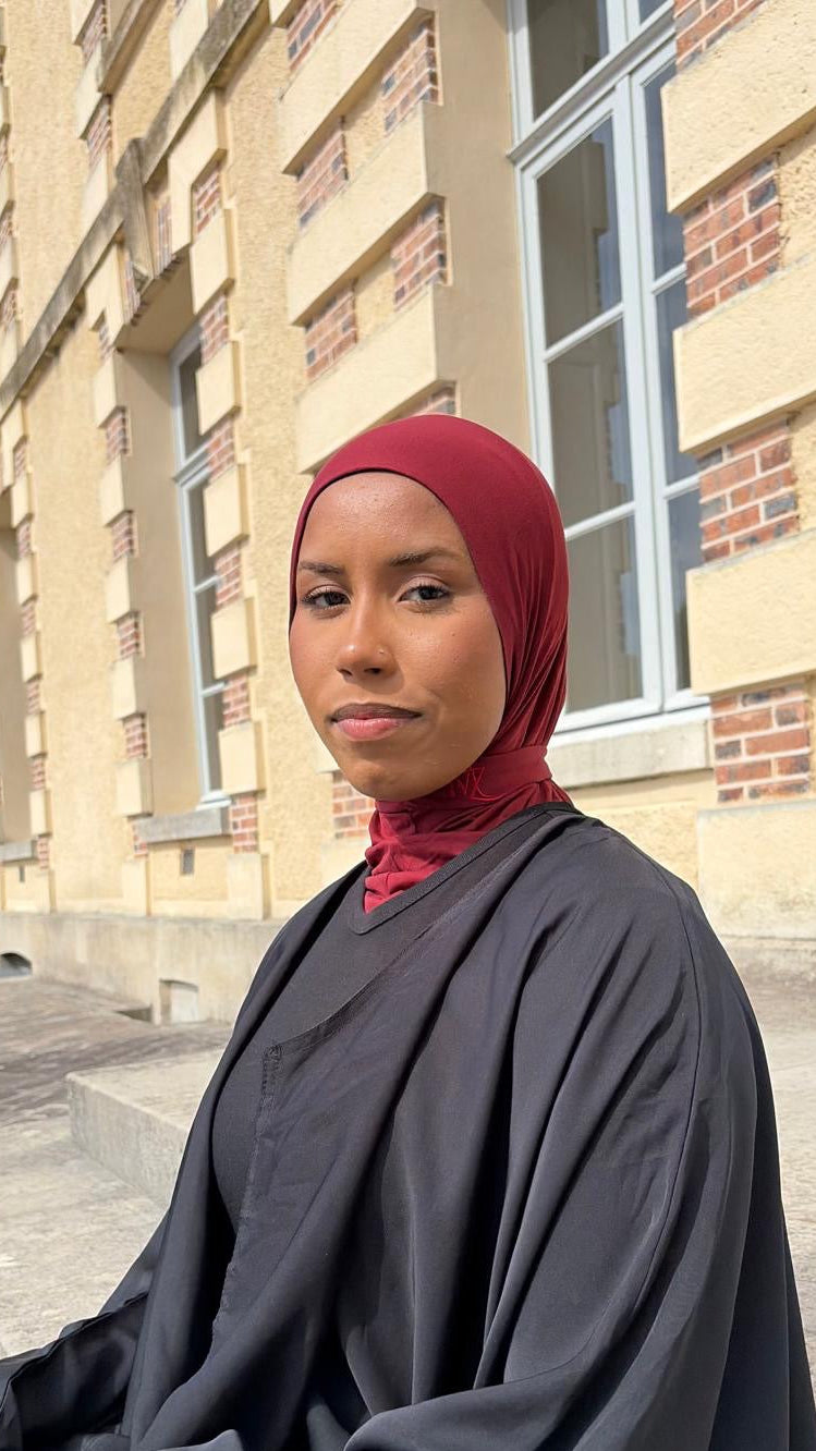 Cagoule Bambou - Rouge Grenat