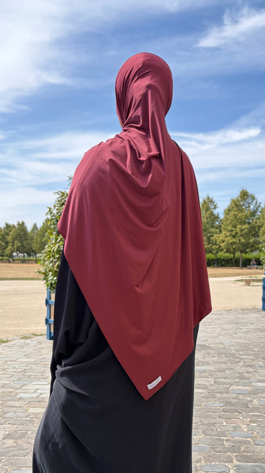 Voile Jersey Liquide - Prune Majesté